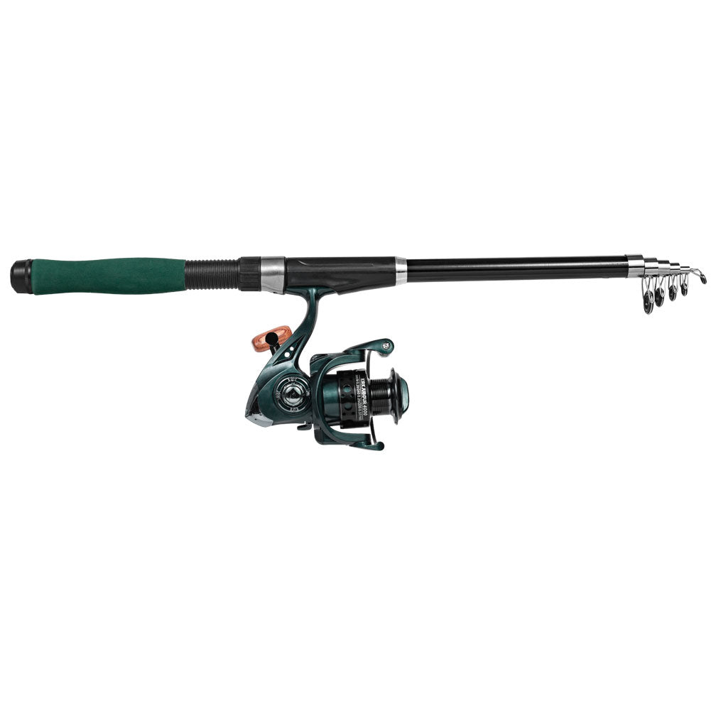 KIRKJUBØUR® "Agnatha" Teleskop-Angelrute Set 2,40 m