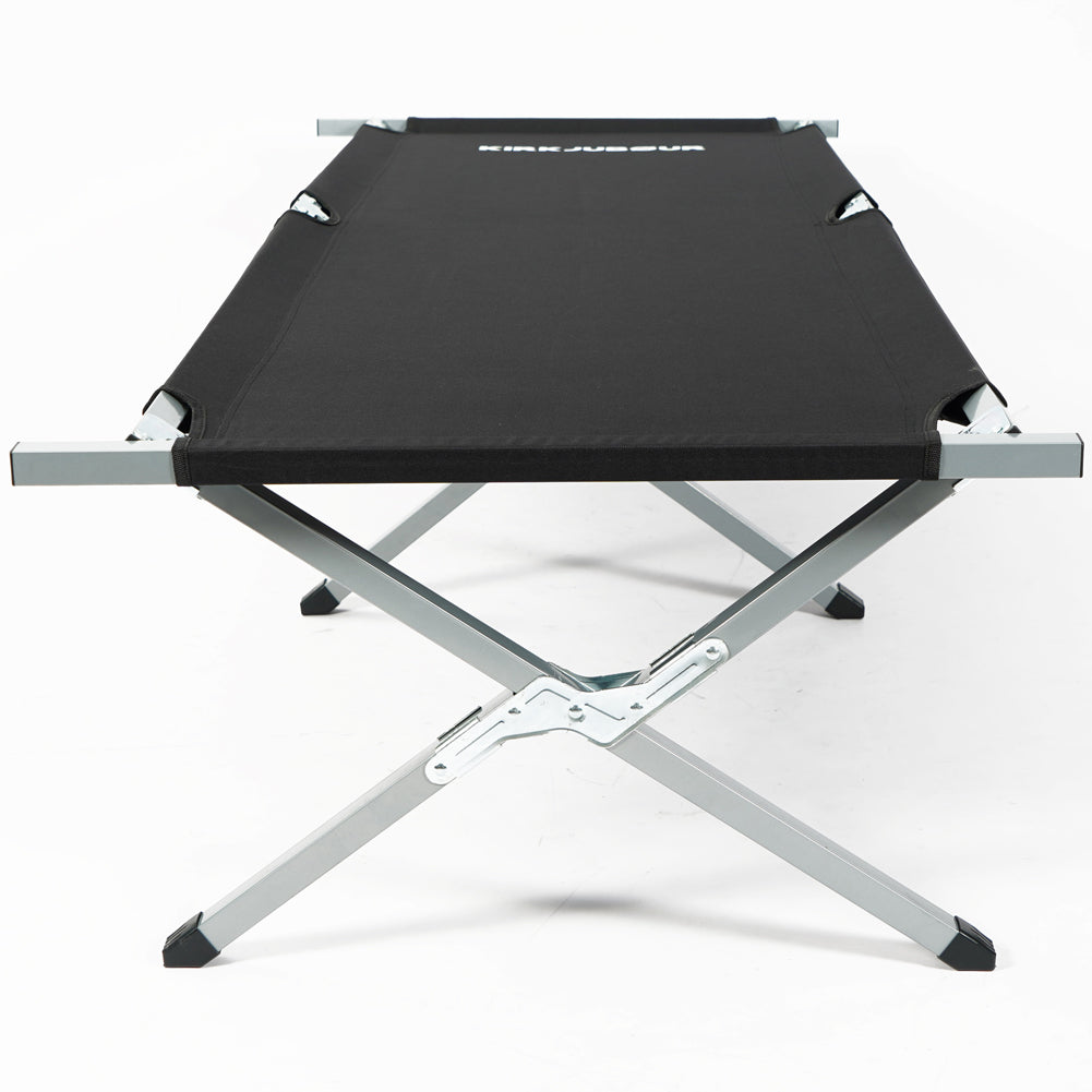KIRKJUBØUR® "Heimdall" faltbares Campingbett schwarz