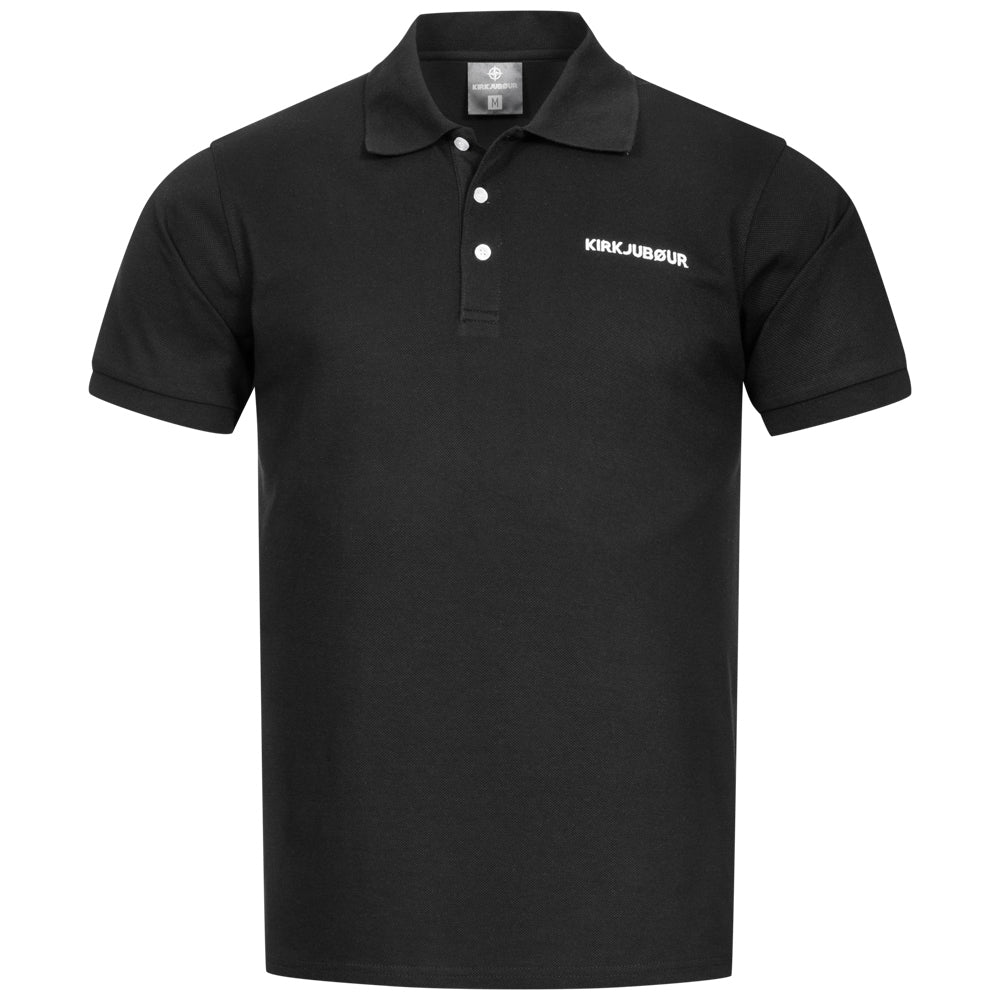 KIRKJUBØUR® "Jørd" Herren Poloshirt schwarz