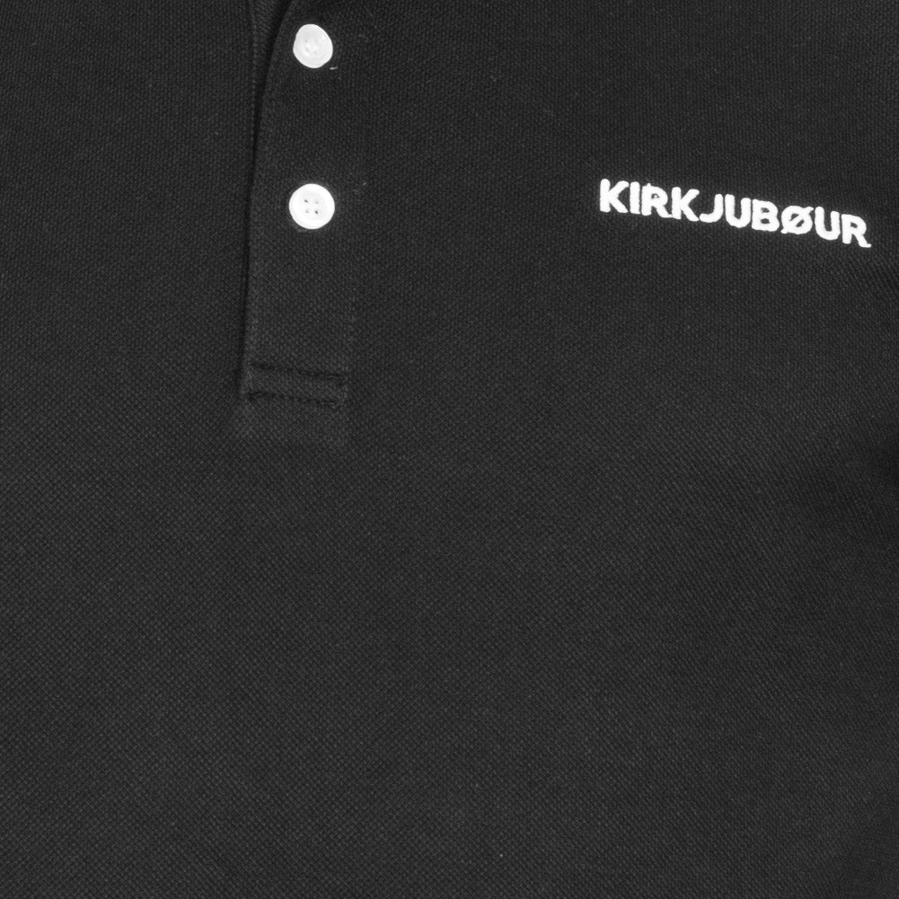 KIRKJUBØUR® "Jørd" Herren Poloshirt schwarz