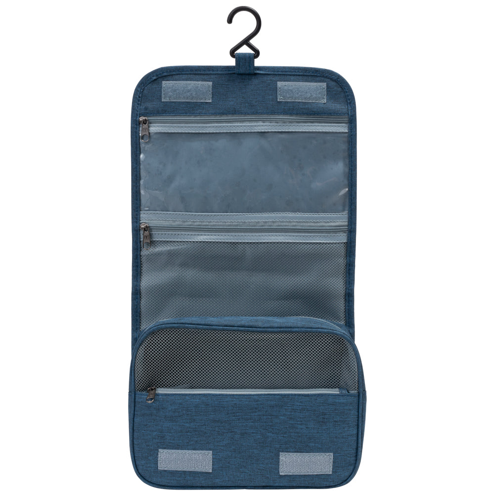 KIRKJUBØUR® "Rejser" Outdoor Kulturtasche zum Aufhängen navy