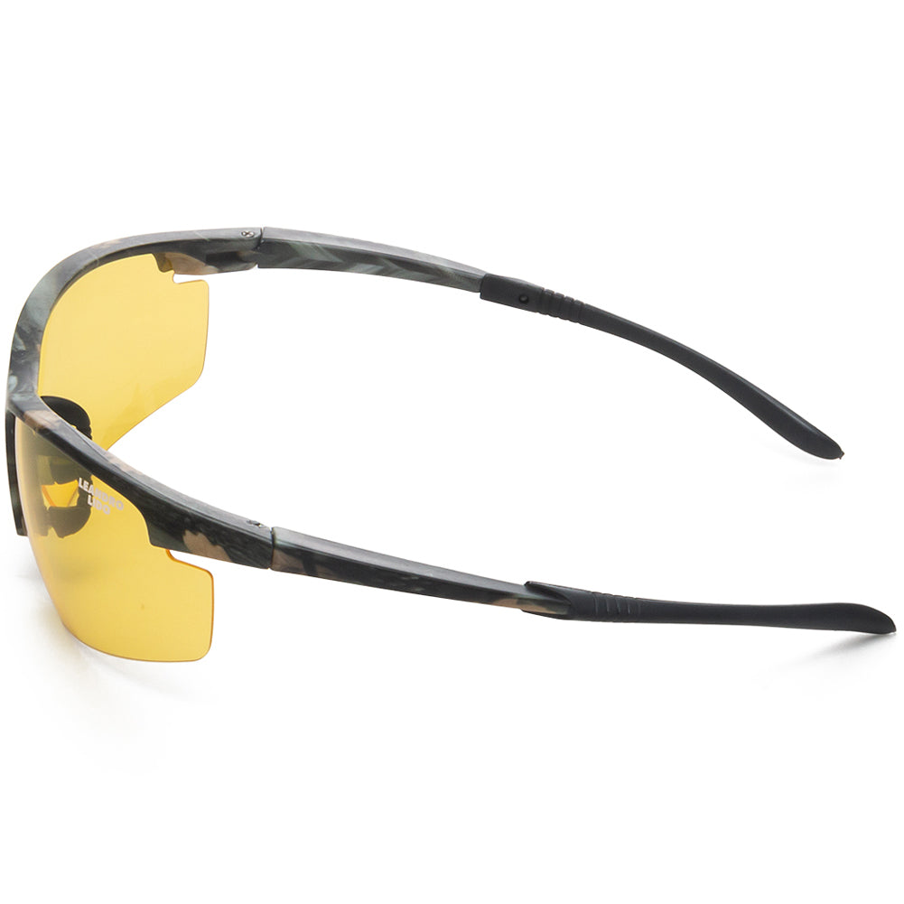LEANDRO LIDO Power Sport Sonnenbrille camo/gelb