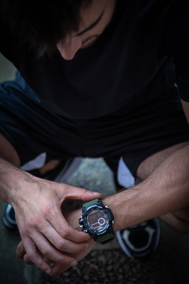 LEANDRO LIDO "Palermo" Unisex Sport Uhr dunkelgrün