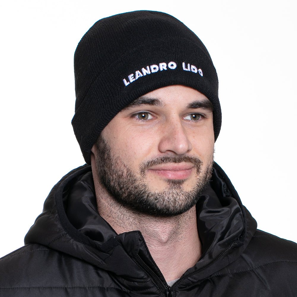 LEANDRO LIDO "Callata" Beanie Wintermütze schwarz