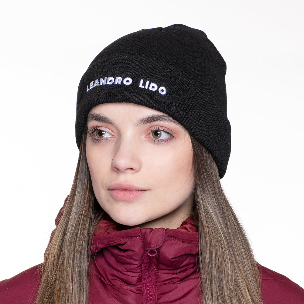 LEANDRO LIDO "Callata" Beanie Wintermütze schwarz