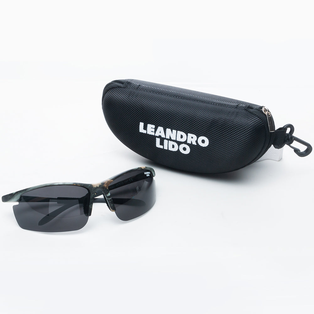 LEANDRO LIDO Power Sport Sonnenbrille camo/schwarz