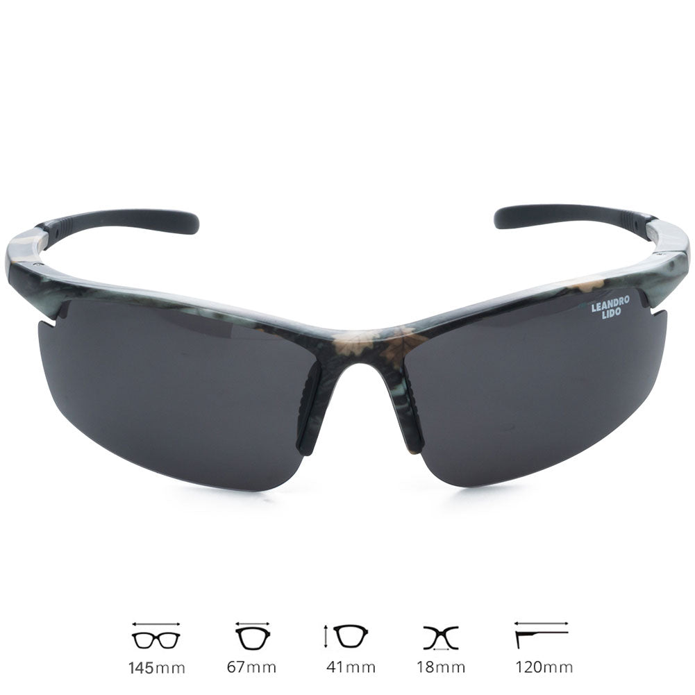 LEANDRO LIDO Power Sport Sonnenbrille camo/schwarz