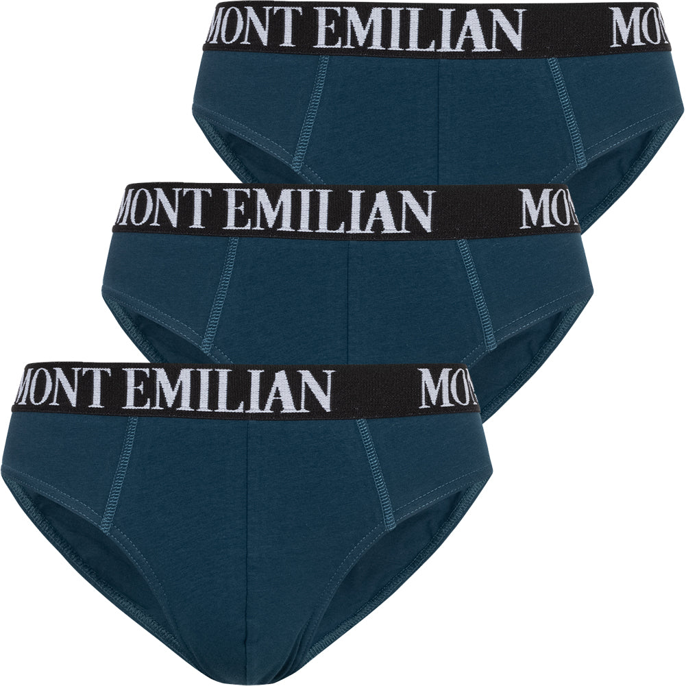 MONT EMILIAN "Avignon" Herren Slip 3er-Pack navy