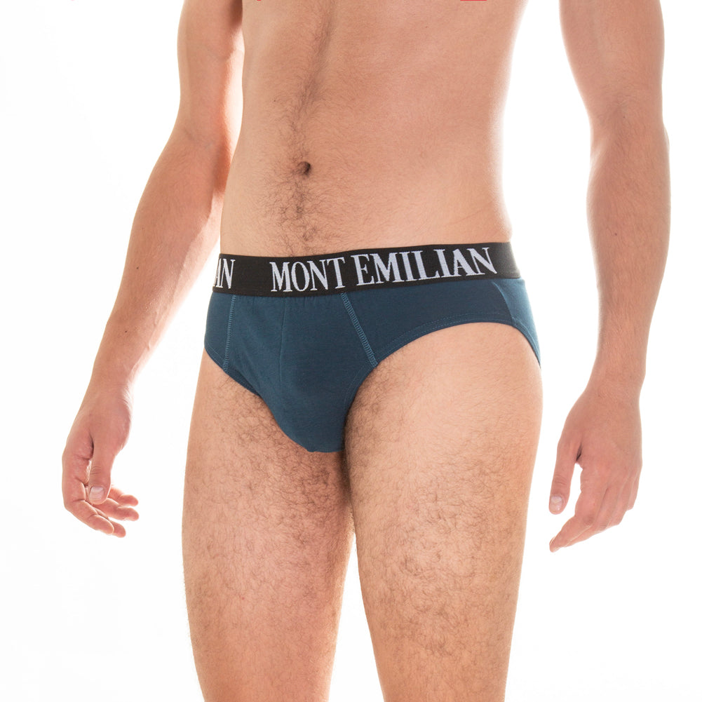 MONT EMILIAN "Avignon" Herren Slip 3er-Pack navy
