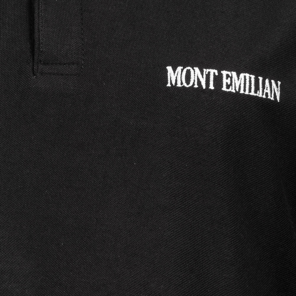 MONT EMILIAN "Caen" Herren Basic Polo-Shirt schwarz