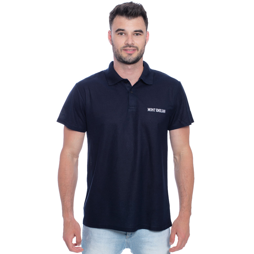 MONT EMILIAN "Caen" Herren Basic Polo-Shirt navy