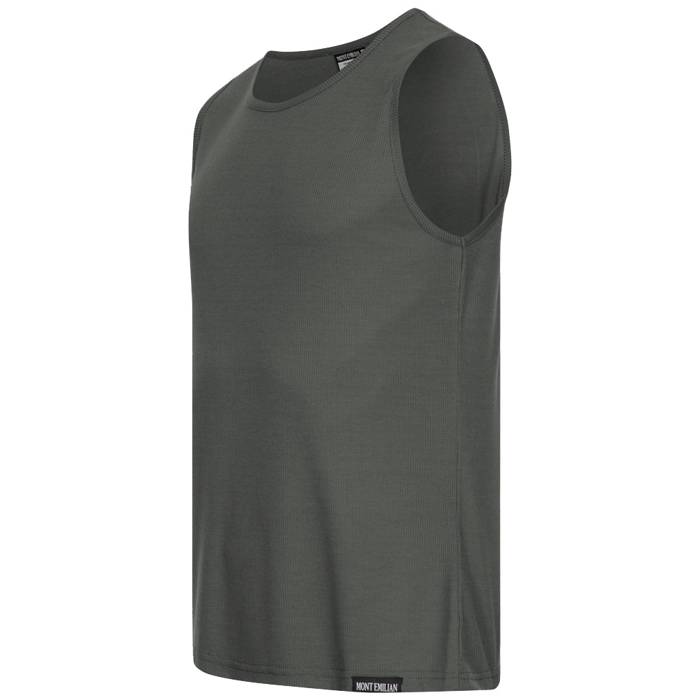 MONT EMILIAN "Ajaccio" Herren Unterhemd 2er-Pack grau
