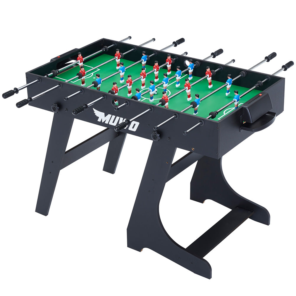 MUWO "Mondial" Indoor faltbarer Tischkicker schwarz