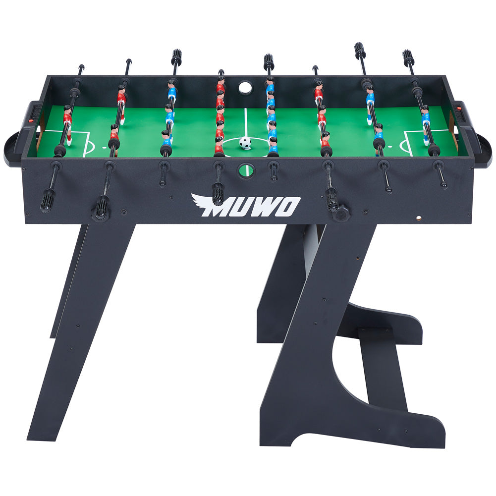 MUWO "Mondial" Indoor faltbarer Tischkicker schwarz
