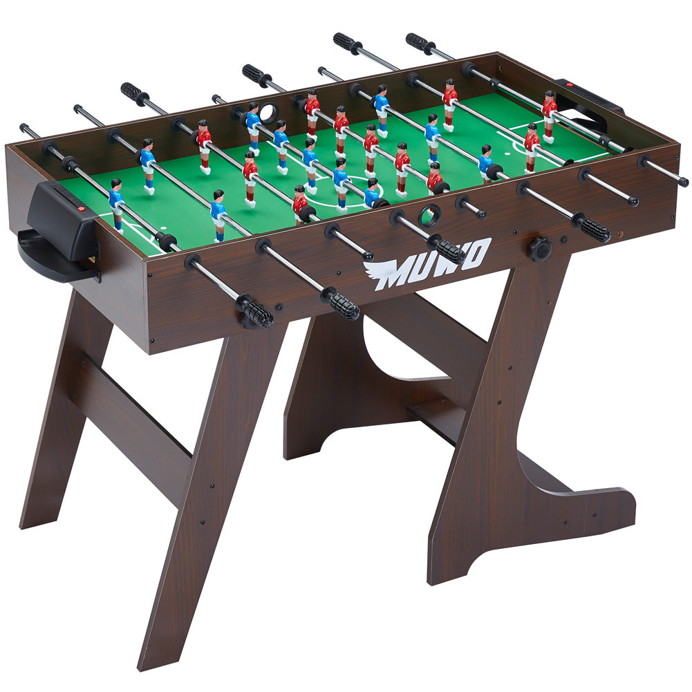 MUWO "Mondial" Indoor faltbarer Tischkicker braun