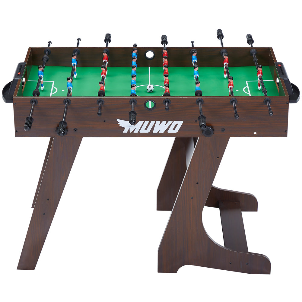 MUWO "Mondial" Indoor faltbarer Tischkicker braun