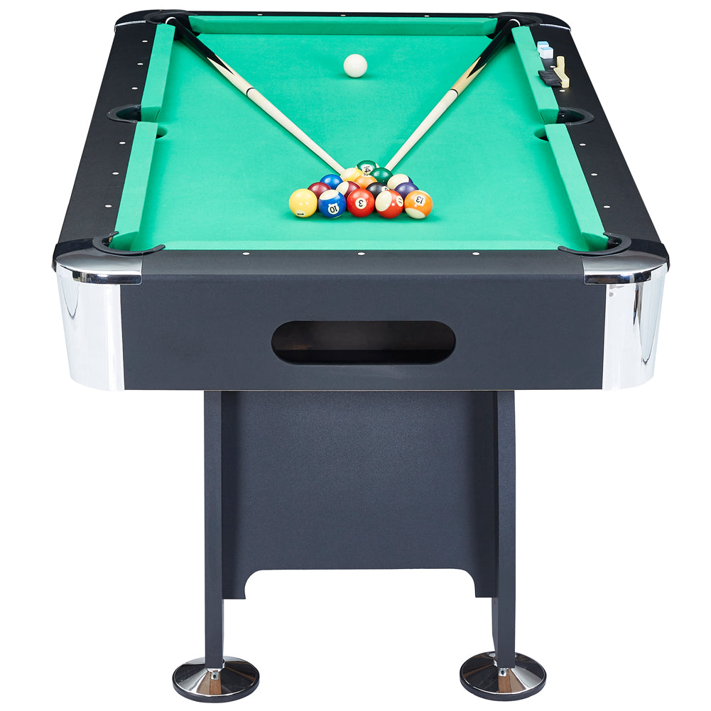 MUWO "Winner Pro" Billardtisch 183x102x81 cm schwarz grün