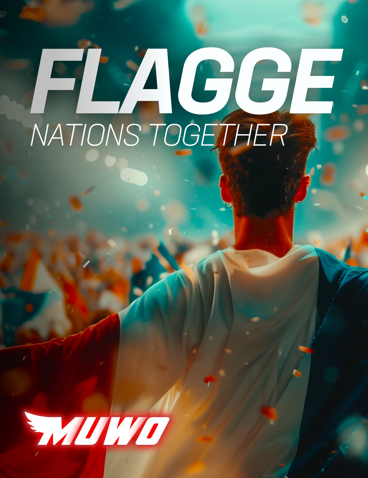 Deutschland Flagge MUWO "Nations Together" 90 x 150 cm