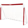 MUWO Fußballtor aus Stahl 240 x 150 cm rot/weiß – Einheitsgröße