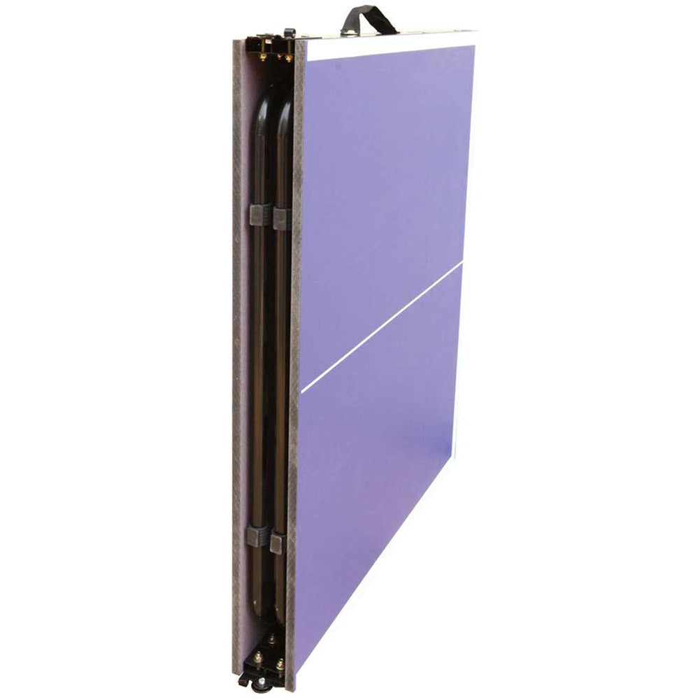 MUWO Indoor faltbare Mini Tischtennisplatte 137 x 76 cm blau