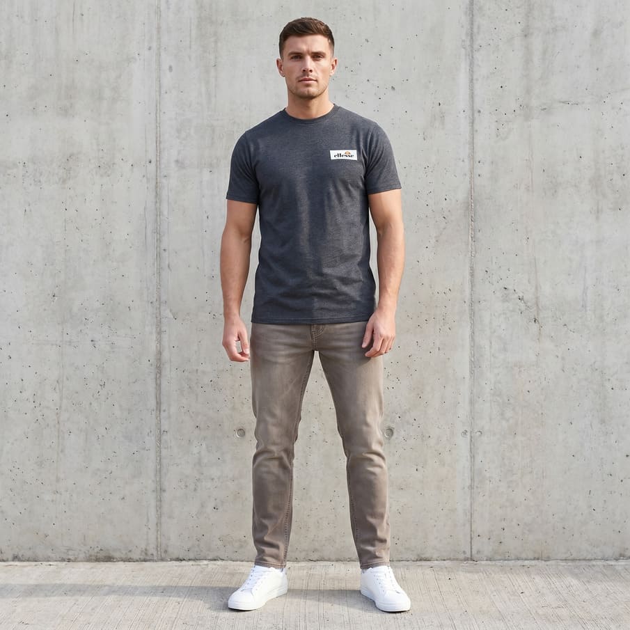 ellesse Applique Patch Logo Herren T-Shirt SBL24880-014