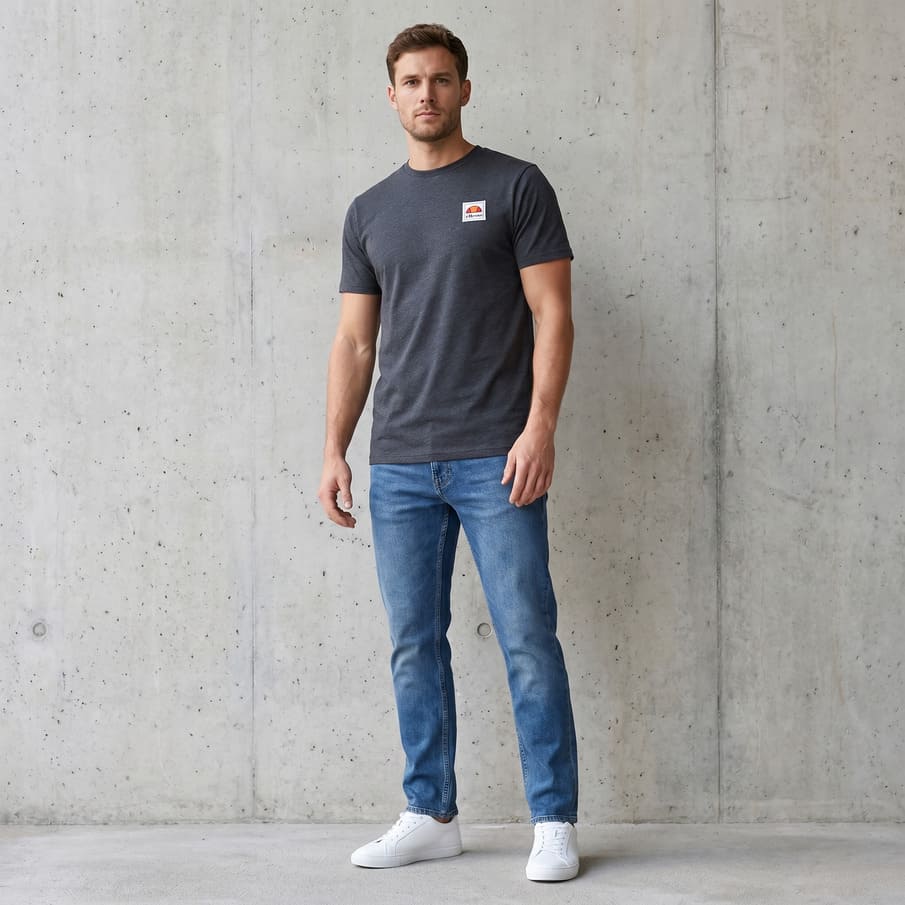 ellesse Applique Patch Logo Herren T-Shirt SBL24881-014