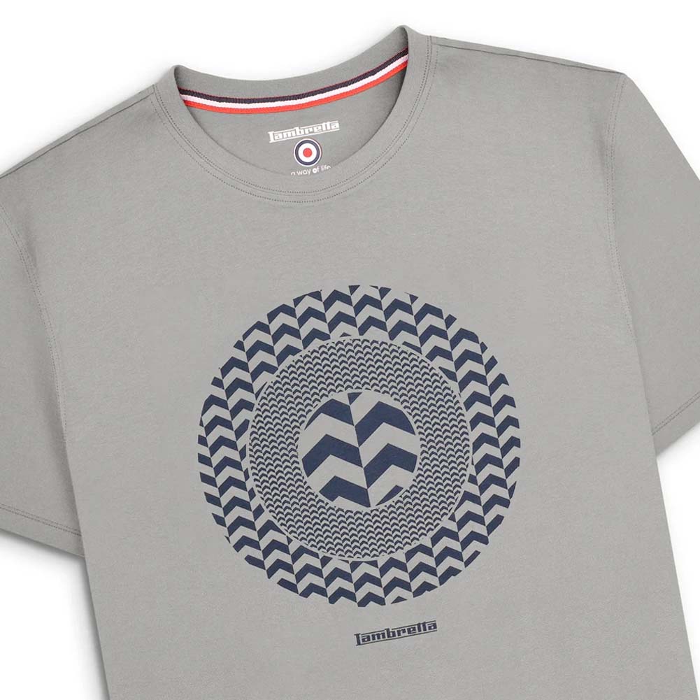 Lambretta Chevron Target Tee Herren T-Shirt SS1512-GREY
