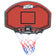 STREETSKILLER Basketballkorb mit Brett und Wandhalterung rot/schwarz – Einheitsgröße