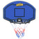 STREETSKILLER Basketballkorb mit Brett und Wandhalterung blau/gelb – Einheitsgröße