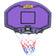 STREETSKILLER Basketballkorb mit Brett und Wandhalterung violett/gelb – Einheitsgröße