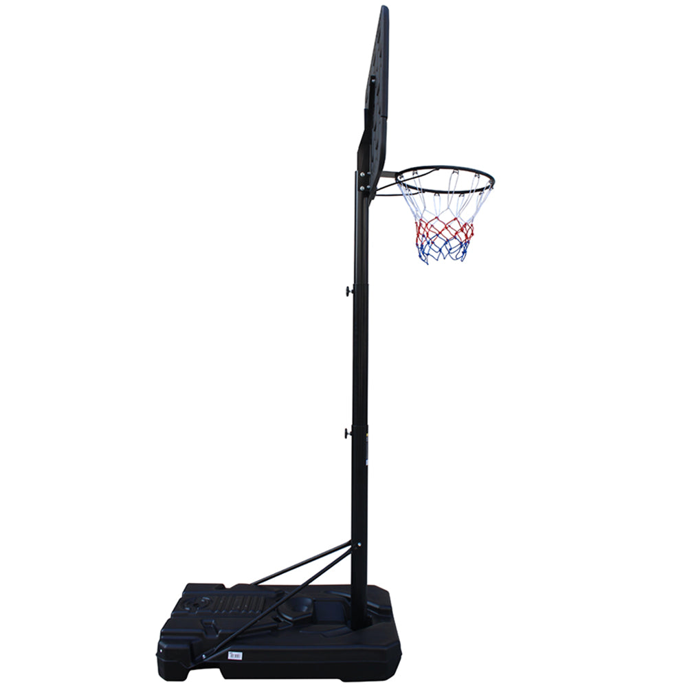 STREETSKILLER höhenverstellbarer Outdoor Basketballkorb 2,00 - 3,05 m blau/gelb