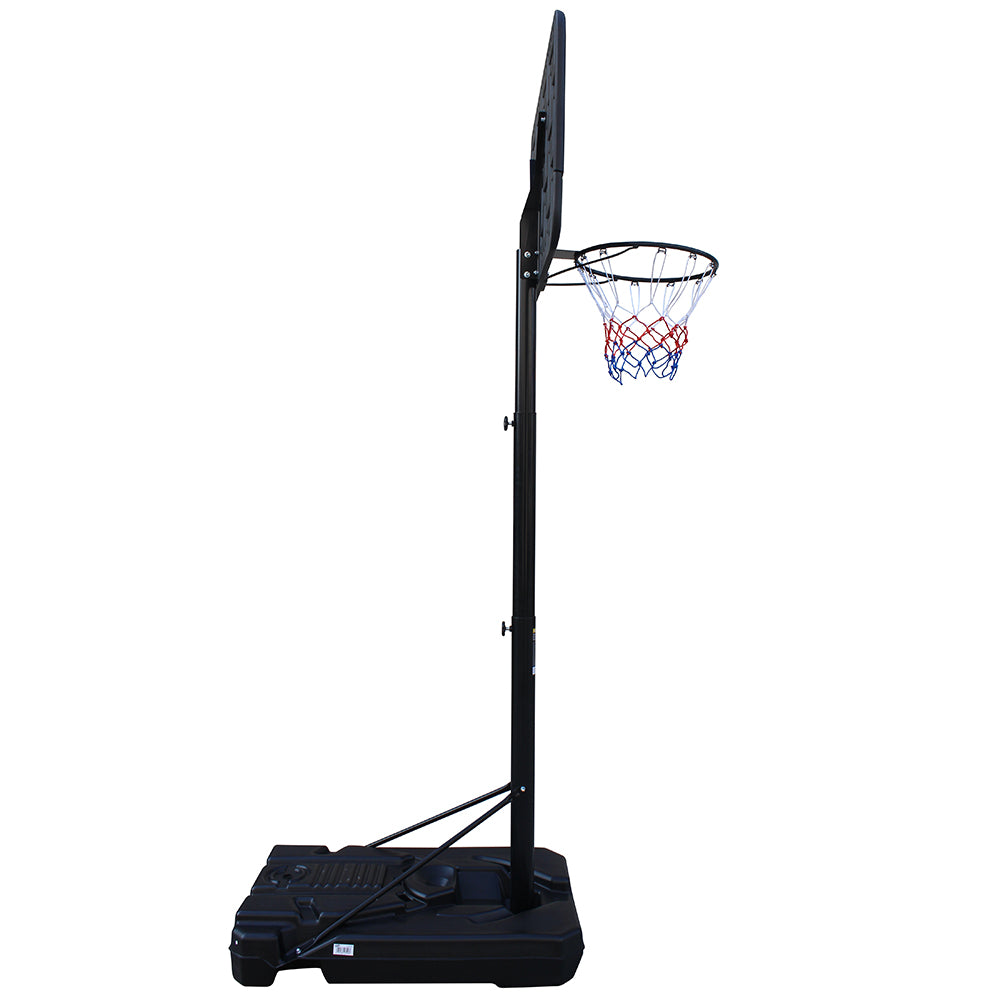 STREETSKILLER höhenverstellbarer Outdoor Basketballkorb 2,00 - 3,05 m violett/gelb