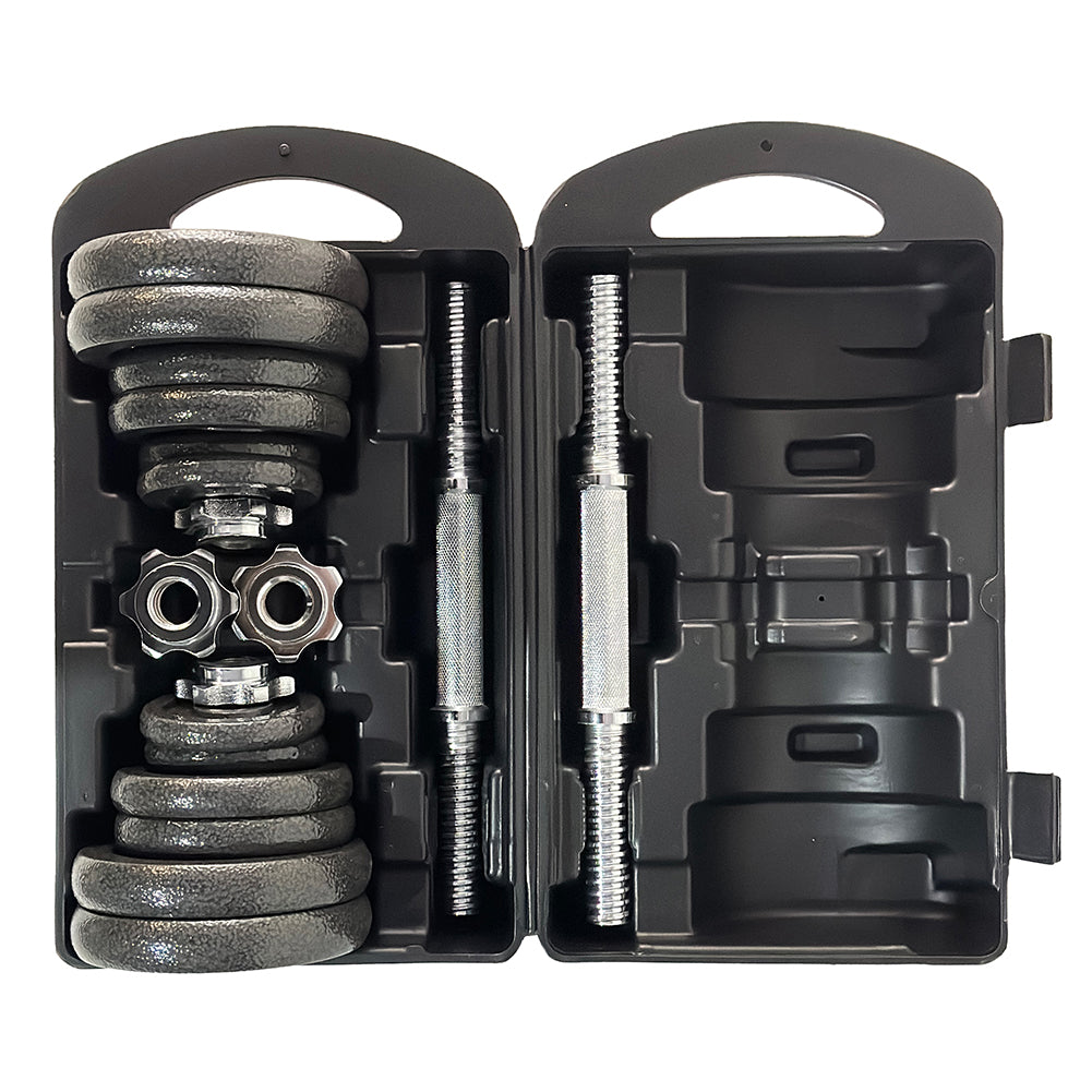 SPORTINATOR "Machine" Kurzhantel Set 20 kg mit Koffer