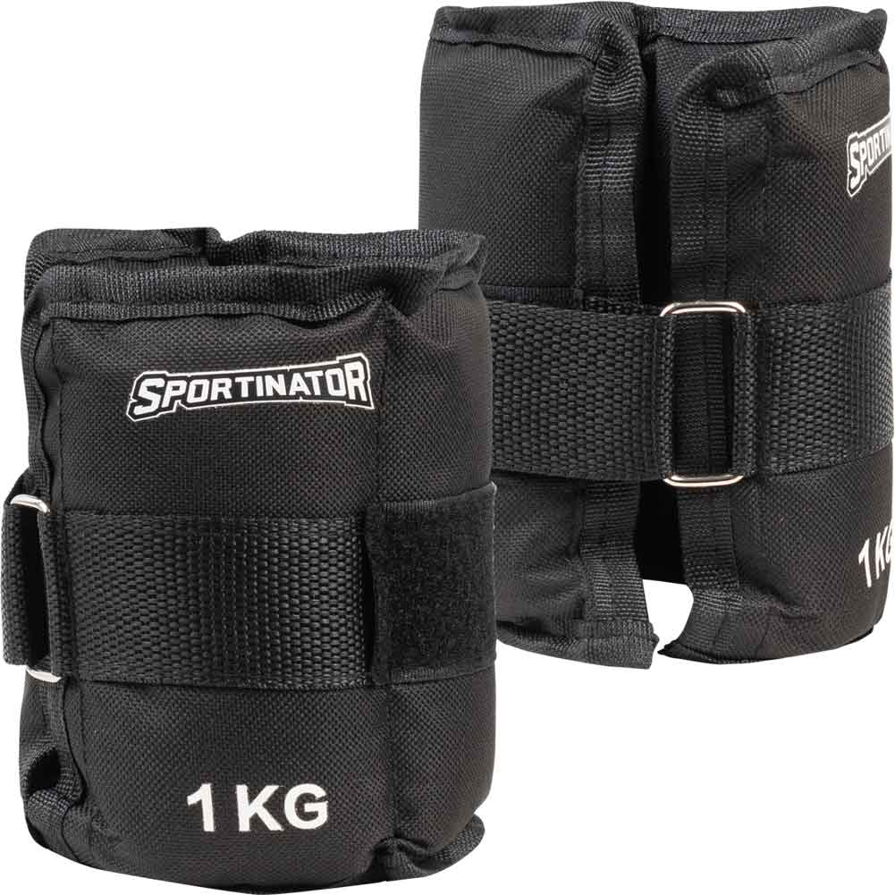 SPORTINATOR Arm- & Bein-Gewichtsmanschetten 1 kg 2 Stück