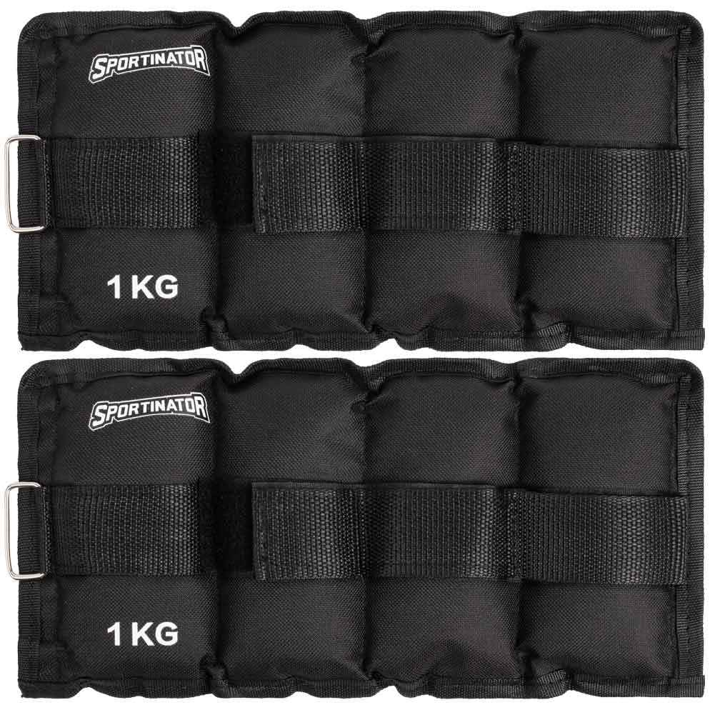 SPORTINATOR Arm- & Bein-Gewichtsmanschetten 1 kg 2 Stück