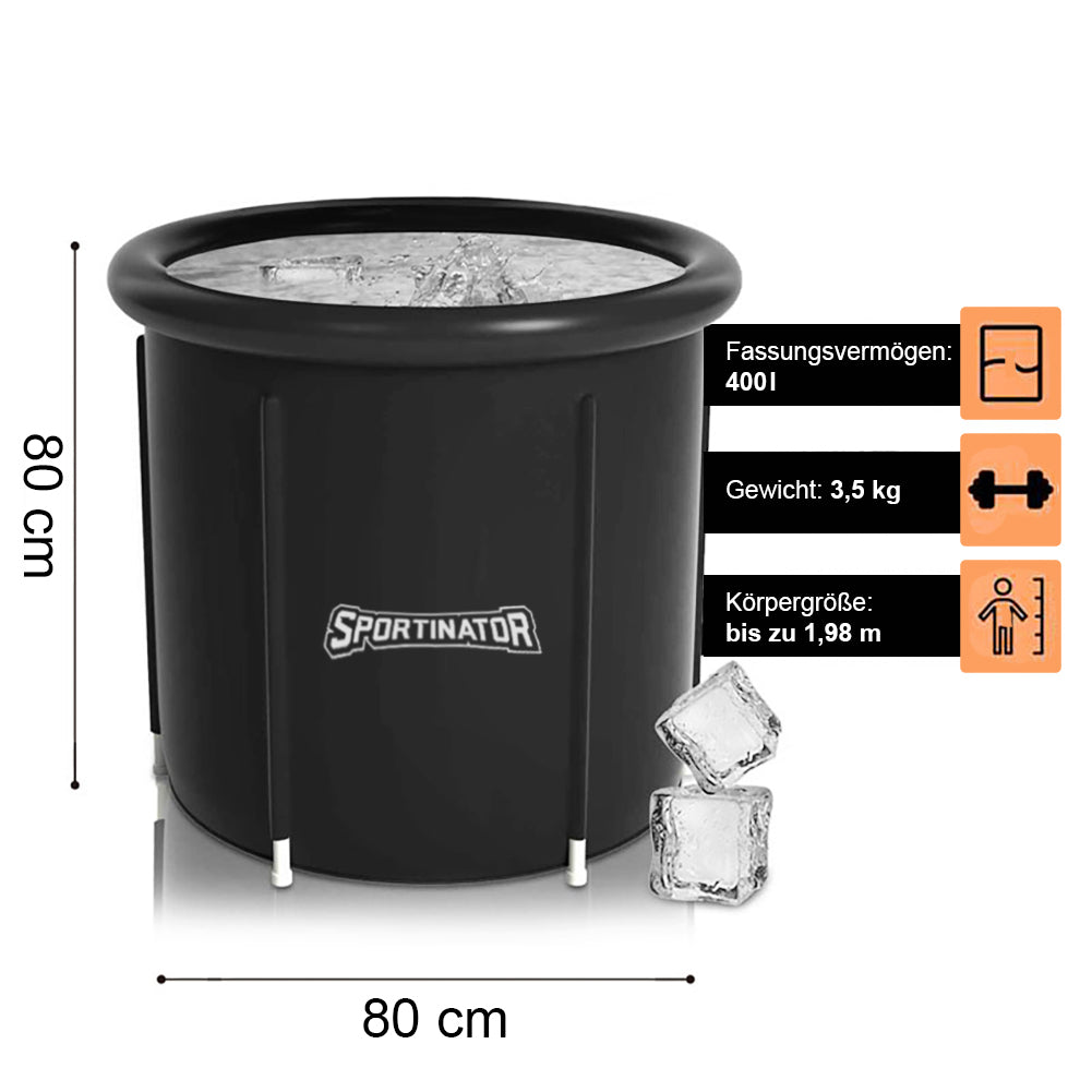 SPORTINATOR "Regenerate" Eisbad Tonne Ø 80 cm 400 Liter