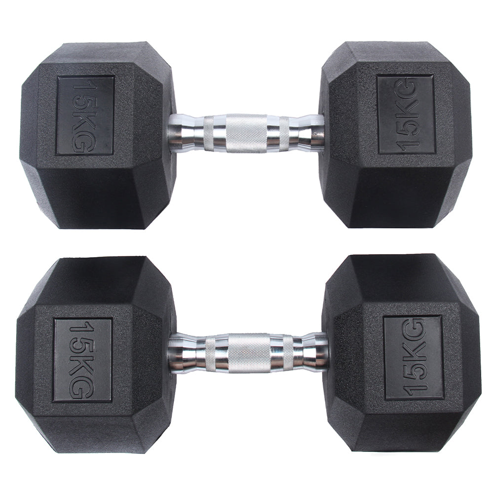 SPORTINATOR 15 kg Hexagon Hantel 2er-Set