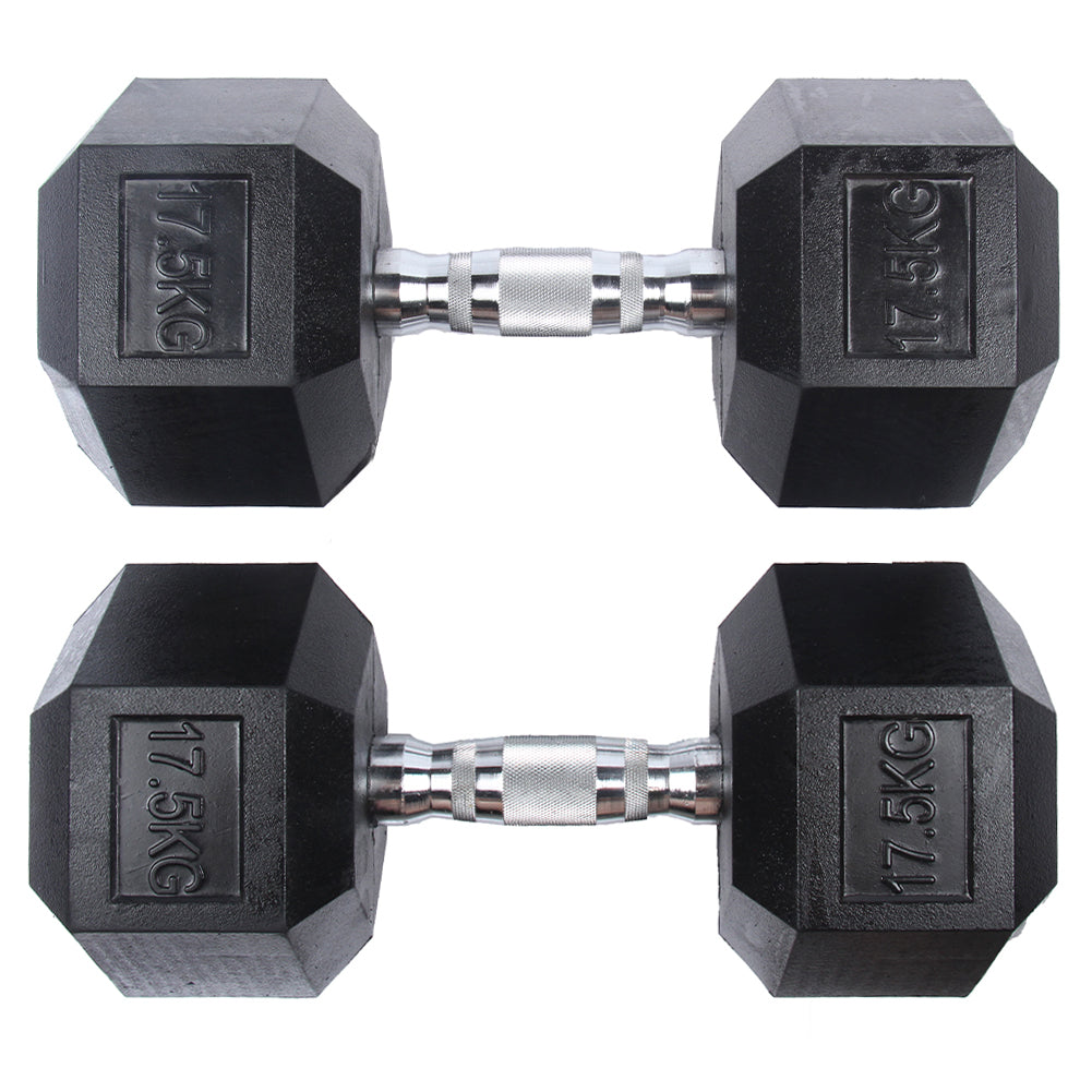 SPORTINATOR 17,5 kg Hexagon Hantel 2er-Set