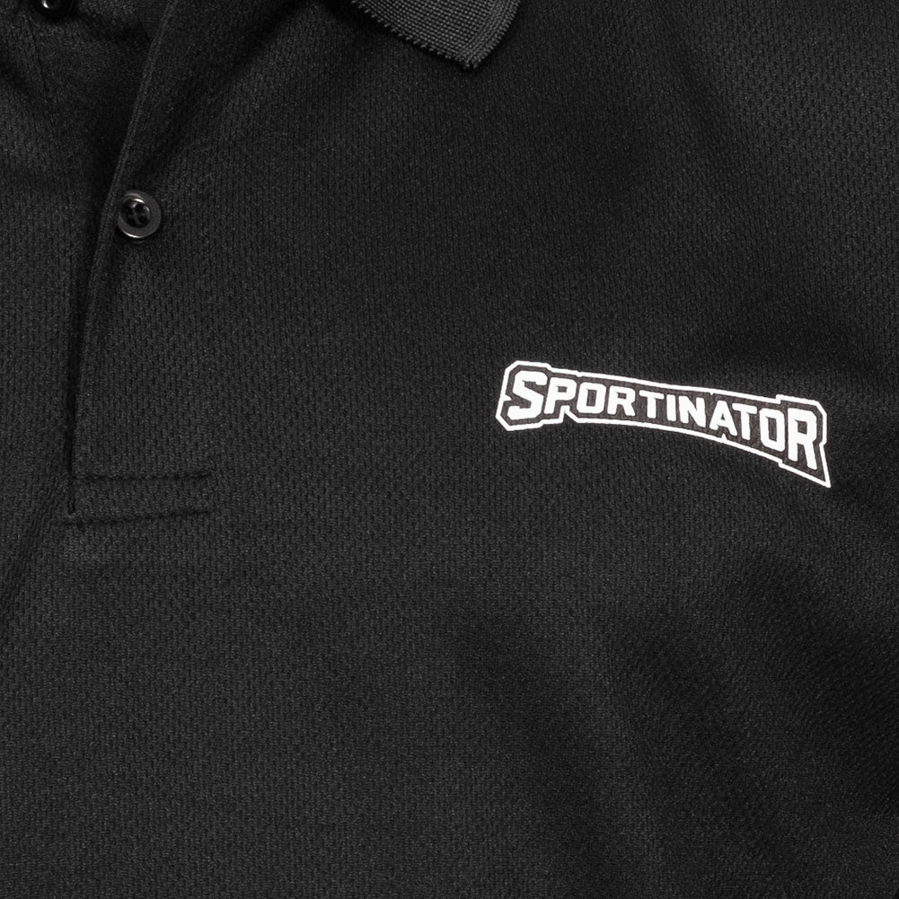 SPORTINATOR Essentials Herren Training Polo-Shirt schwarz