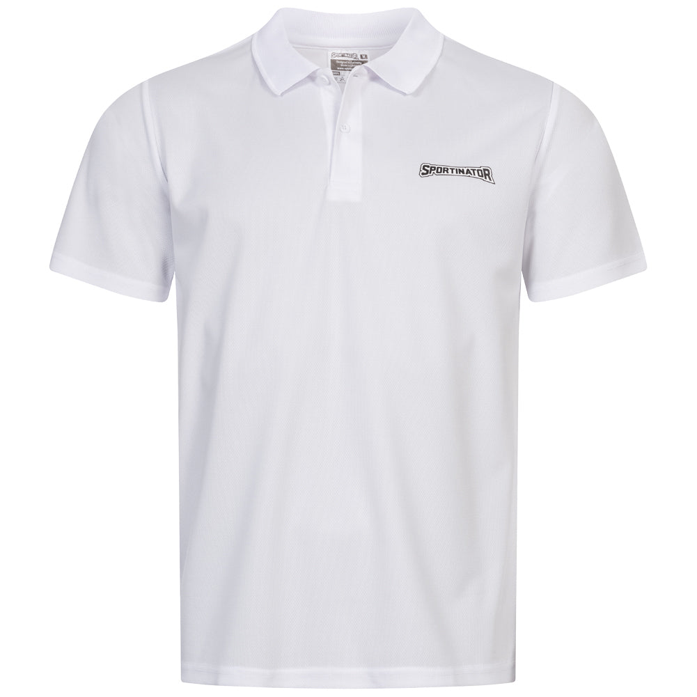 SPORTINATOR Essentials Herren Training Polo-Shirt weiß