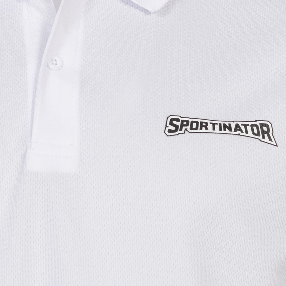 SPORTINATOR Essentials Herren Training Polo-Shirt weiß