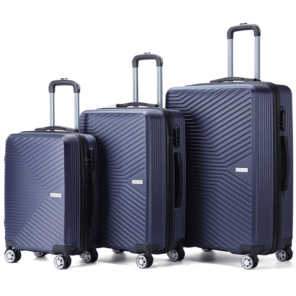 VERTICAL STUDIO "Alesund" 20" 24" 28" Koffer 3-er Set navy